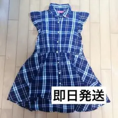 LOVE RABBY チェック柄 ノースリーブワンピース 145cm〜155cmのサムネイル