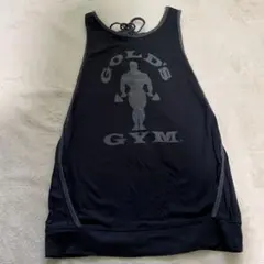 GOLD'S GYM タンクトップ レディースSサイズ　ノースリーブ ブラックのサムネイル