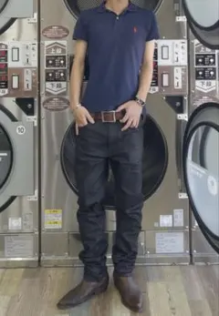 Nudie Jeans コーティング スキニーデニム ブラック　W31 L32のサムネイル