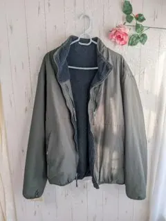 ikka リバーシブルボアフリースブルゾン