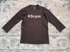 45rpm ダークブラウン 七分袖カットソーのサムネイル