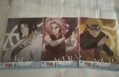 未開封 NARUTO クリアポスター 3枚セット 一番くじ