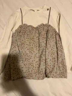 アプレレクール　フラワープリント 長袖カットソー 110cm