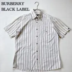 BURBERRY BLACK LABEL 半袖シャツ ストライプ 綿100％のサムネイル