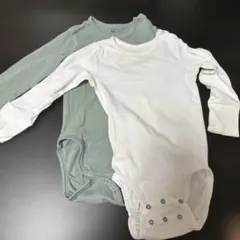 H&M ベビー 長袖ボディスーツ 2枚セット 80cm