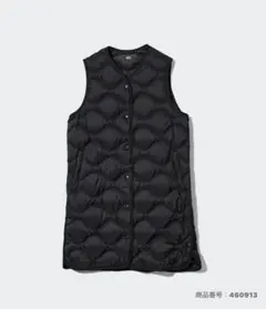 UNIQLO ウルトラライトダウンロングベスト 黒　L