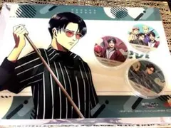 進撃の巨人 ROUND1 ラウンドワン 特典コースター マット リヴァイ エレン