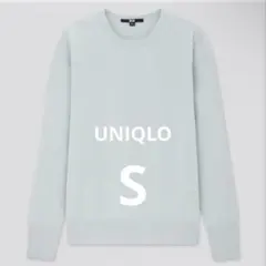 UNIQLO カシミヤクルーネックセーター長袖セーター S ライトブルー
