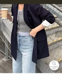 ネイビー テーラードジャケット