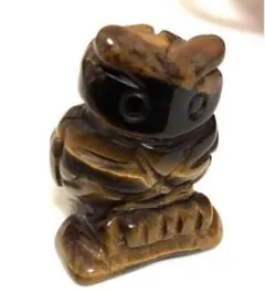 【限定】開運⭐︎タイガーアイ天然石フクロウ 金運 仕事運 お守り 受験⭐︎合格⭐︎置物