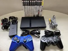 PS2 薄型 本体＋コントローラー2個＋ソフト12本セット【ジャンク】