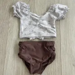 アプレレクール　スズラン柄セパレート水着