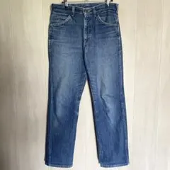 希少 Lee USA製 ストライプデニム ジャガード織り 古着 70s 80s