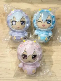 未開封アイナナ ちみどるぬいぐるみ～うしなな～　逢坂壮五、九条天、四葉環セット