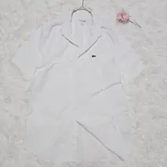 ラコステ【S】半袖 シャツ メンズ ホワイト
