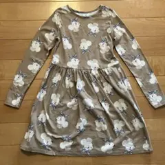 H&M 花柄長袖ワンピース 140cm