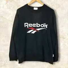 Reebok ブラック スウェット トレーナー