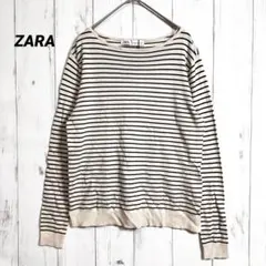 訳あり品！ ザラ ZARA ニット カットソー 春 ボーダー XS〜Sサイズ相当