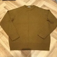 GU リブ編み クルーネック セーター M 男女兼用