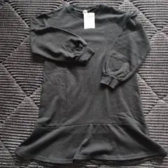 新品タグ付きBRANSHES　黒ワンピース130cm