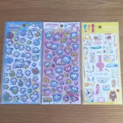 あわわちゃん ハッピーマーチ キャンディグリッター他 平成シール３枚セット