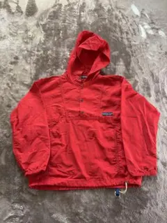 patagonia フード付きジャケット レッド　kids
