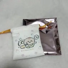 ちいかわ　くりまんじゅう　baby ミニ巾着
