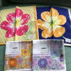 ｒｅｎｏｍａ＆P rivate L abel ハンカチ4枚セット