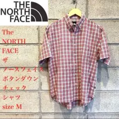 THE NORTH FACE ボタンダウンチェックシャツ Mサイズ
