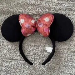 ミニーマウス 耳カチューシャ スパンコール