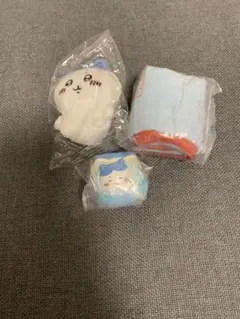 【匿名発送】ちいかわ ハチワレ おすわりマスコット等 3点まとめ売り