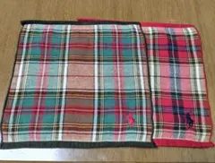 色違いタオルハンカチ　２枚セット