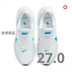 【未使用品27.0】NIKE◎レボリューション8◎イージーオン◎ホワイト×ブルー