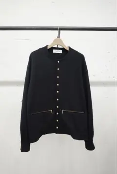 CULLNI クルニ ノーカラーシャツジャケット ブラック サイズ2