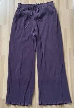 GU シャーリングパンツ♡XL パープル