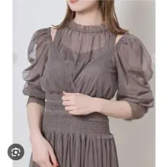 【新品未使用】SNIDEL チュールボリュームドレス