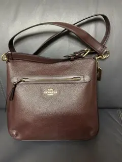 COACH ダークブラウン ショルダーバッグ