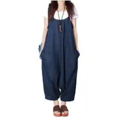 ★新品・未使用★送料無料♪デニム サロペットパンツ サルエル