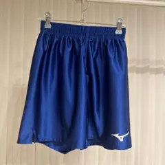 ミズノ サッカーパンツ 160 ブルー 光沢 ゲームパンツ ジュニアのサムネイル