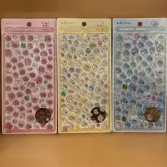 【国内正規品】しずくちゃん　ボンボンドロップシールミニ　3種セット　新品