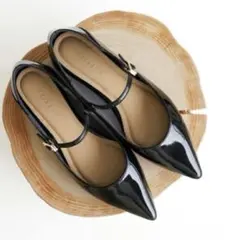 メリージェーン　ブラック　24.0cm