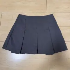 GU グレー プリーツスカート ミニスカートMサイズ