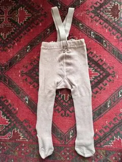 sparkle サスペンダー付きレギンス ベージュ