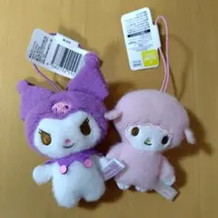 サンリオキャラクターズ　ふわもこワッペンこれくしょんマスコット　２個セット