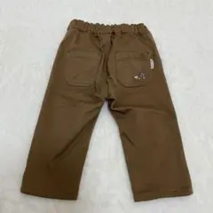 センスオブワンダー　長ズボン　ハリネズミ　ワッペン　ブラウン　80