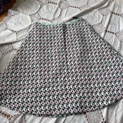 組曲　幾何学模様 フレアスカート KUMIKYOKU 大きいサイズ