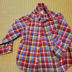 ミキハウス　ネルシャツ