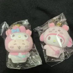 ちいかわ サンリオ フロッキーマスコット 古本屋　カニちゃん　マイメロ