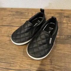 ブラック スリッポンシューズ キッズ　こども