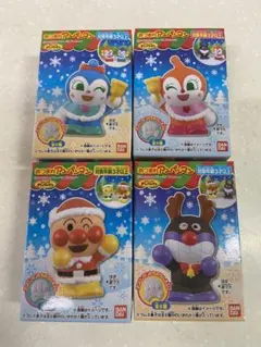 あつまれアンパンマン　指人形　４体セット　クリスマス